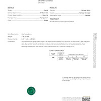 2.34 Ct. Emerald from Zambia Scan Report