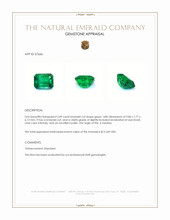 3.49 Ct. Emerald from Zambia Appraisal