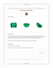 3.49 Ct. Emerald from Zambia Appraisal
