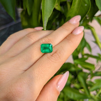 3.49 Ct. Emerald from Zambia Life Style