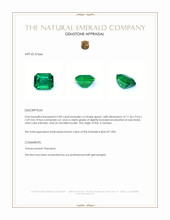 5.89 Ct. Emerald from Zambia Appraisal