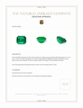 5.89 Ct. Emerald from Zambia Appraisal