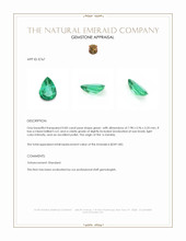 0.83 Ct. Emerald from Zambia Appraisal