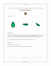 2.08 Ct. Emerald from Zambia Appraisal