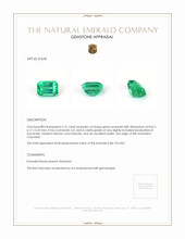 2.21 Ct. Emerald from Colombia Appraisal