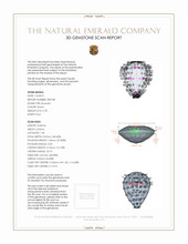 0.78 Ct. Emerald from Zambia 3 D Scan Report