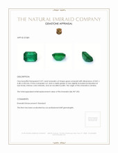 2.07 Ct. Emerald from Zambia Appraisal
