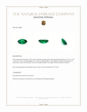 0.95 Ct. Emerald from Zambia Appraisal