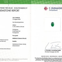 3.86 Ct. Emerald from Zambia Scan Report
