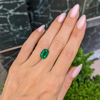 3.86 Ct. Emerald from Zambia Life Style