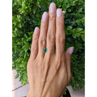 0.78 Ct. Emerald from Afghanistan Life Style
