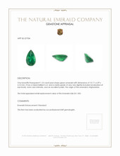 1.23 Ct. Emerald from Afghanistan Appraisal