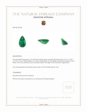 1.23 Ct. Emerald from Afghanistan Appraisal