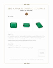 2.49 Ct. Emerald from Zambia Appraisal