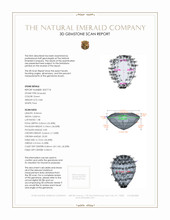 0.84 Ct. Emerald from Zambia 3 D Scan Report