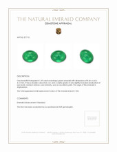 1.69 Ct. Cabochon Emerald from Afghanistan Appraisal