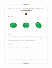 1.69 Ct. Cabochon Emerald from Afghanistan Appraisal