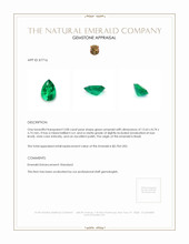 3.08 Ct. Emerald from Brazil Appraisal