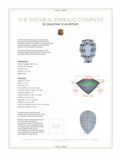 3.08 Ct. Emerald from Brazil 3 D Scan Report