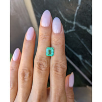 2.16 Ct. Emerald from Colombia Life Style