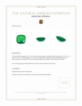 2.71 Ct. Emerald from Zambia Appraisal