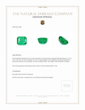 2.06 Ct. Emerald from Zambia Appraisal