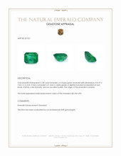 2.38 Ct. Emerald from Zambia Appraisal