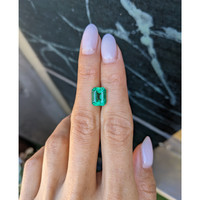 2.98 Ct. Emerald from Zambia Life Style