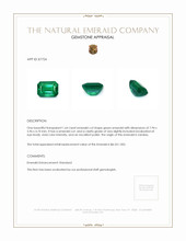 1.64 Ct. Emerald from Zambia Appraisal