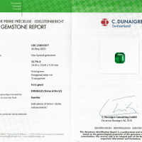 12.76 Ct. Emerald from Zambia Scan Report