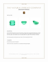 3.78 Ct. Emerald from Colombia Appraisal