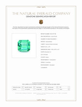 3.78 Ct. Emerald from Colombia Scan Report