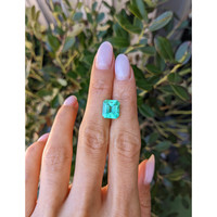 3.78 Ct. Emerald from Colombia Life Style
