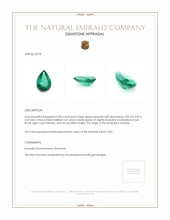 0.89 Ct. Emerald from Zambia Appraisal