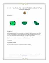 3.22 Ct. Emerald from Zambia Appraisal