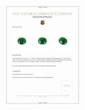 1.11 Ct. Cabochon Emerald from Pakistan Appraisal