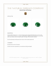 1.11 Ct. Cabochon Emerald from Pakistan Appraisal