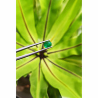 1.11 Ct. Cabochon Emerald from Pakistan Life Style