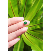 1.15 Ct. Cabochon Emerald from Pakistan Life Style
