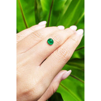 1.15 Ct. Cabochon Emerald from Pakistan Life Style