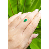 1.04 Ct. Cabochon Emerald from Pakistan Life Style
