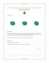 0.73 Ct. Cabochon Emerald from Pakistan Appraisal