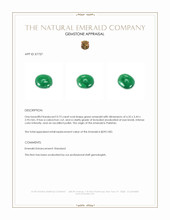 0.73 Ct. Cabochon Emerald from Pakistan Appraisal