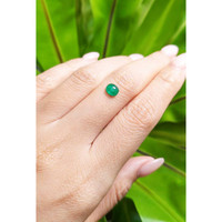 0.73 Ct. Cabochon Emerald from Pakistan Life Style