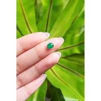 0.73 Ct. Cabochon Emerald from Pakistan Life Style