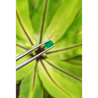 1.06 Ct. Cabochon Emerald from Pakistan Life Style