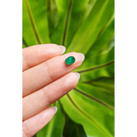 1.06 Ct. Cabochon Emerald from Pakistan Life Style