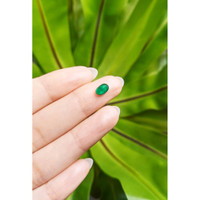 0.80 Ct. Cabochon Emerald from Pakistan Life Style