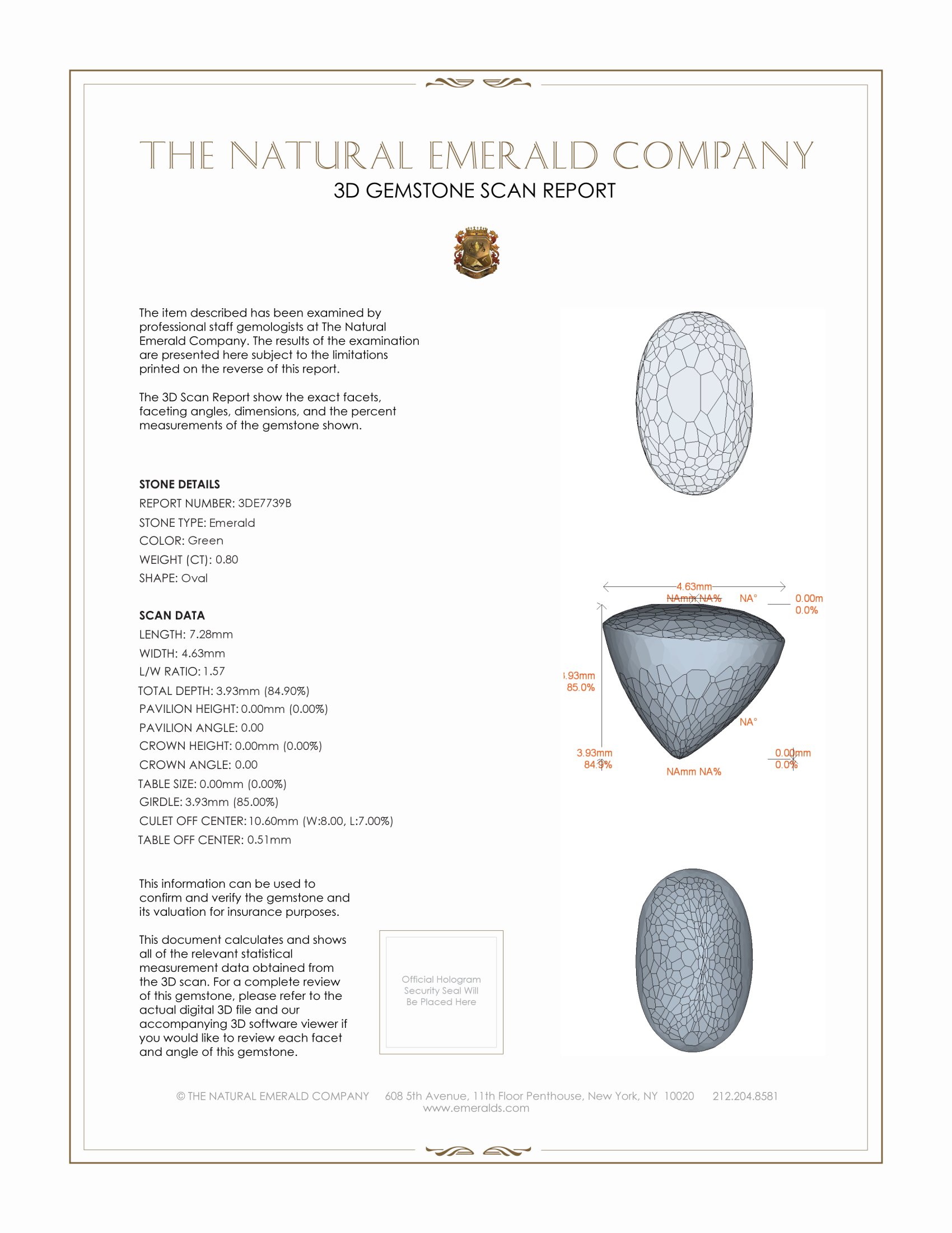 0.80 Ct. Cabochon Emerald from Pakistan