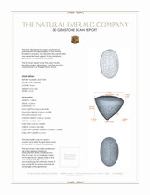 0.80 Ct. Cabochon Emerald from Pakistan 3 D Scan Report